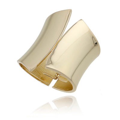 Metal Glossy Punk Super Wide Bangle