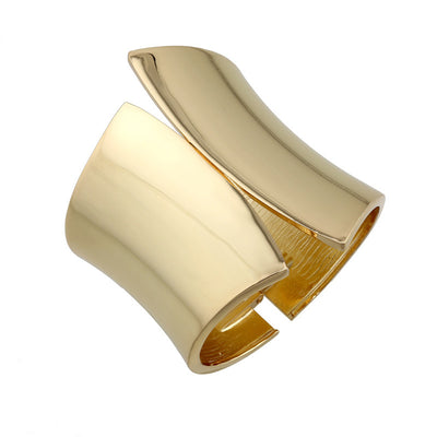 Metal Glossy Punk Super Wide Bangle