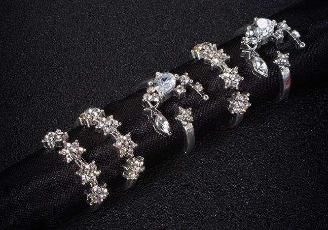 Shining Star Tassel Rings