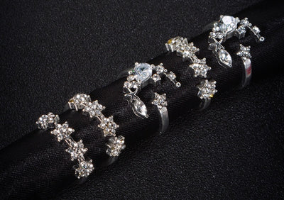 Shining Star Tassel Rings