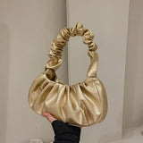 Cloud Pleated Simple Sweet Shoulder Bag