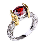 PAVE RUBY RING