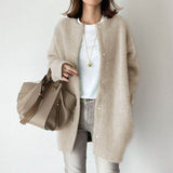 Soft Knitted Coat For Slimming Sense Of Design Women