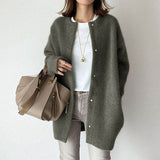 Soft Knitted Coat For Slimming Sense Of Design Women
