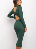 Backless Bow Tight Dress