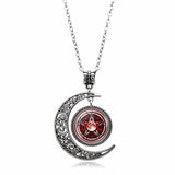 Creative Moon Goddess Time Gem Necklace
