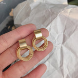 Circle Winding Earrings