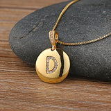 Initial Letter Copper Necklace