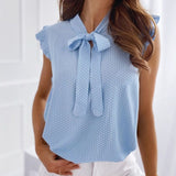 Lace Up Tie Bow Top